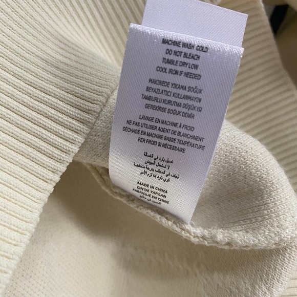 Opening Ceremony Pattern Flare Cuffs Ivory Sweater - Picture 13 of 15